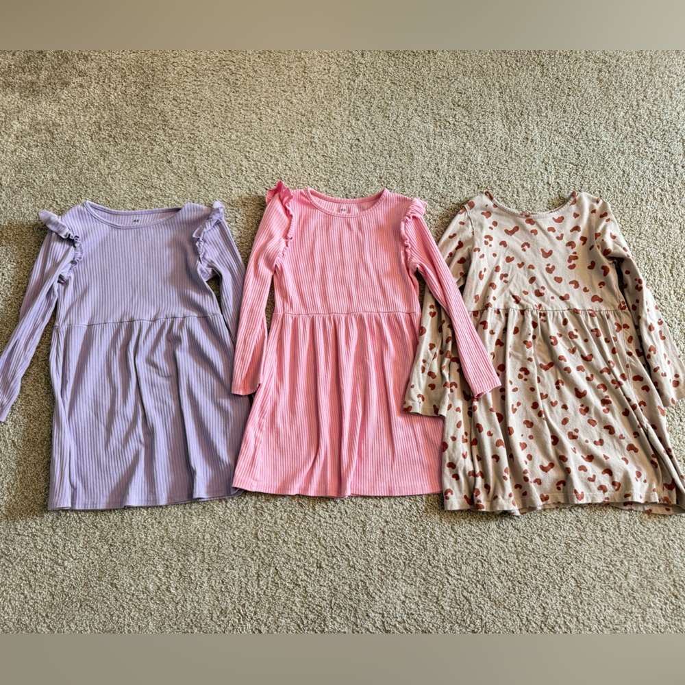 Bundle set of 3 Toddler size 5T-6 H&M Dresses